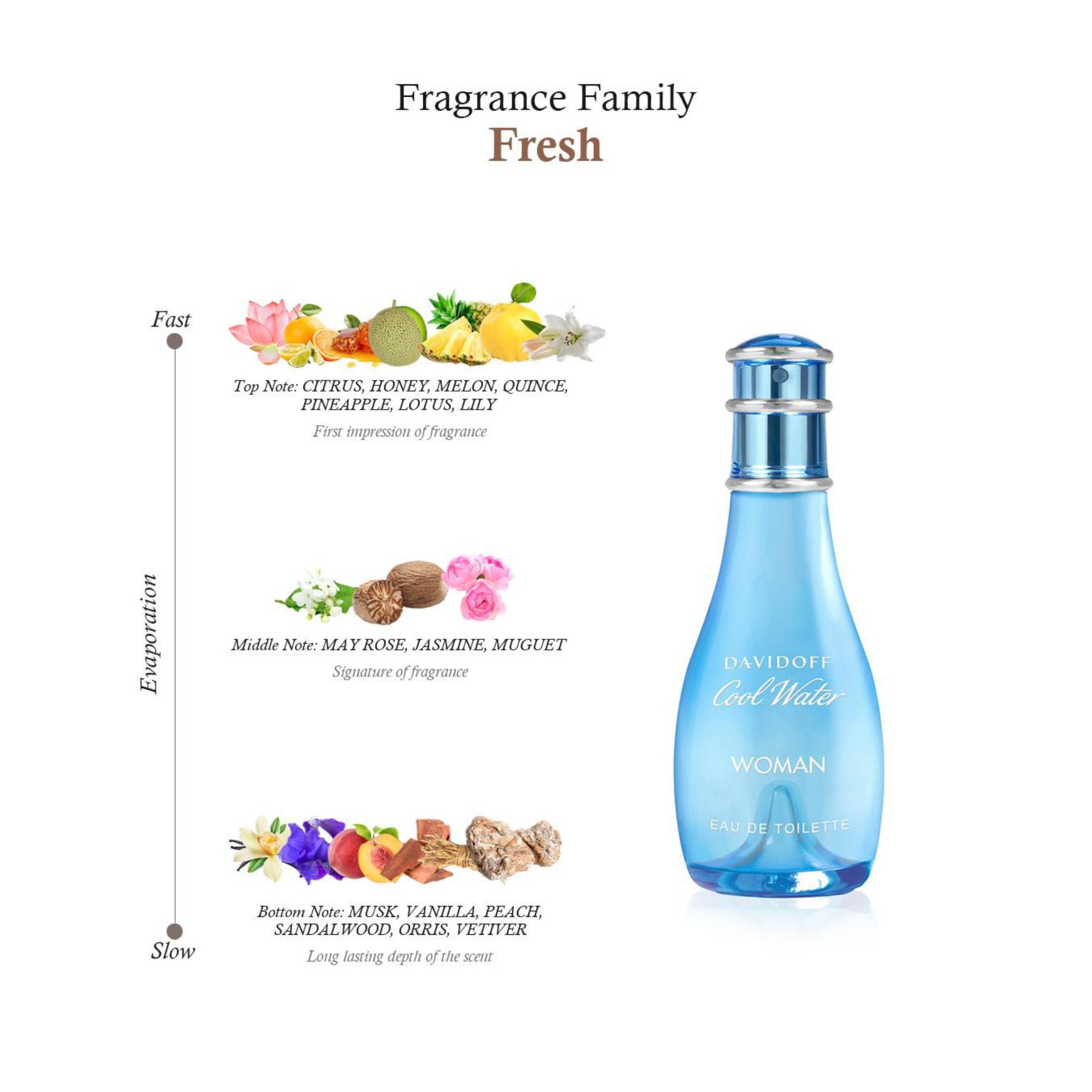 Davidoff Cool Water Edt 50ml Perfume (Women) Ant Mascot