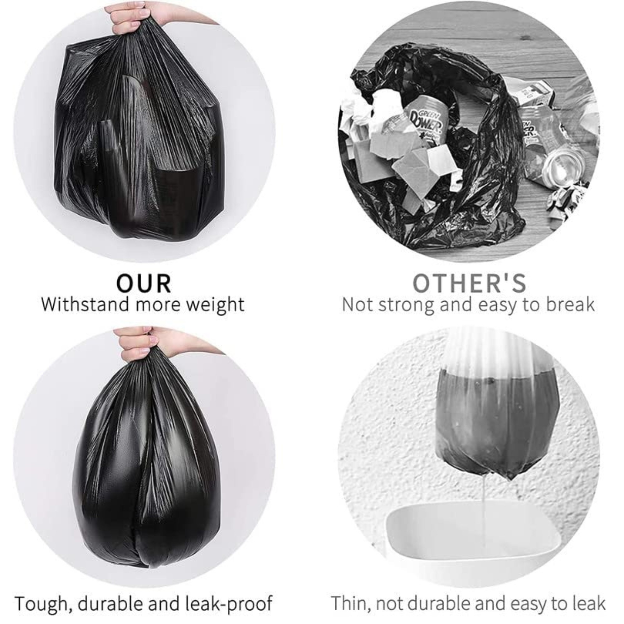 Plasto Garbage Bag Oxo Degradable Small 17*19 30 Nos Yellow